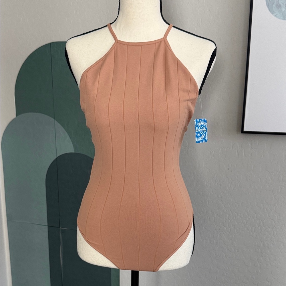 Free People Tan Bodysuit